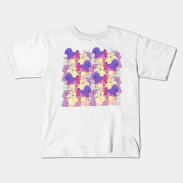 Dogs Crew Kids T-Shirt by smoochugs